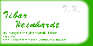 tibor weinhardt business card